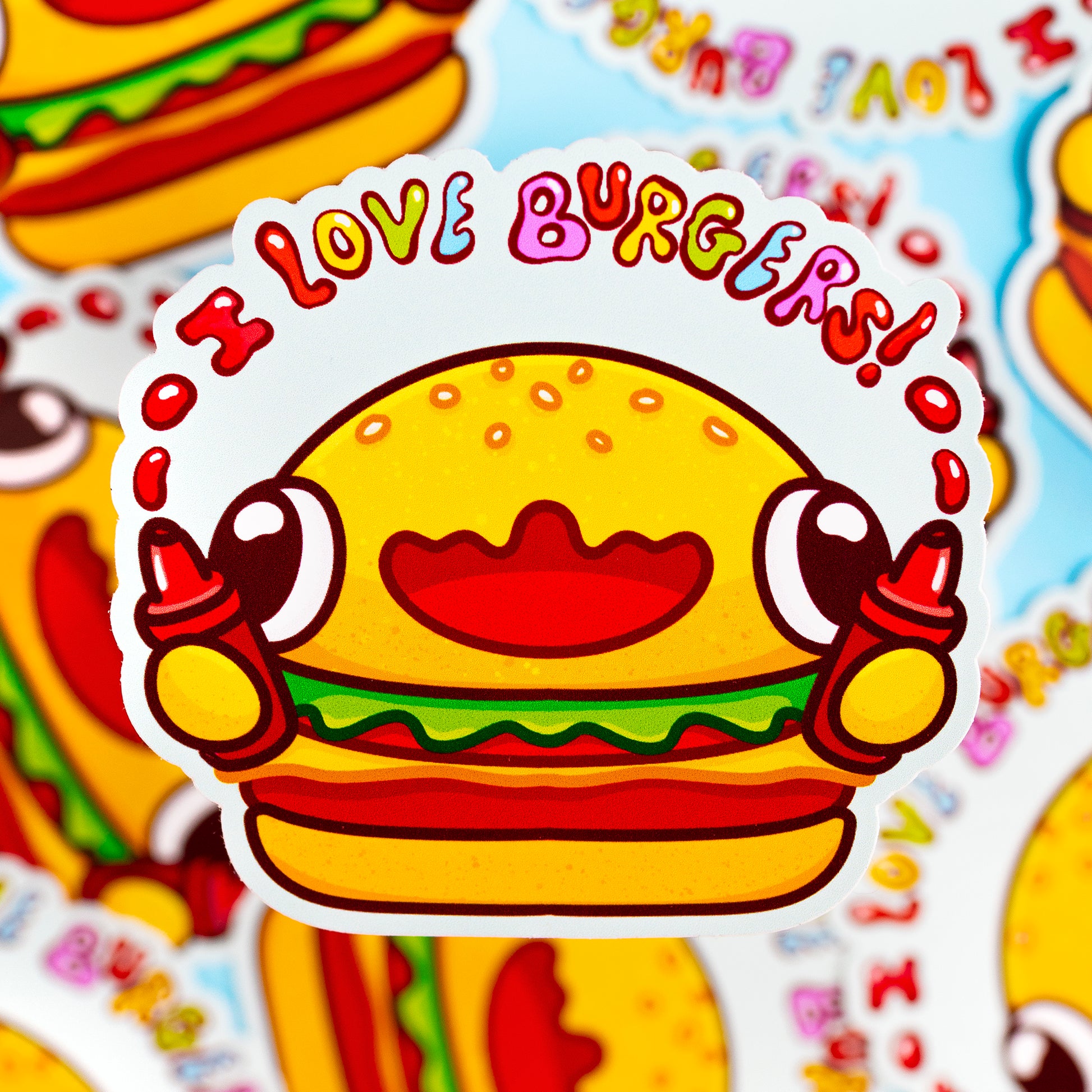 Burger Sticker