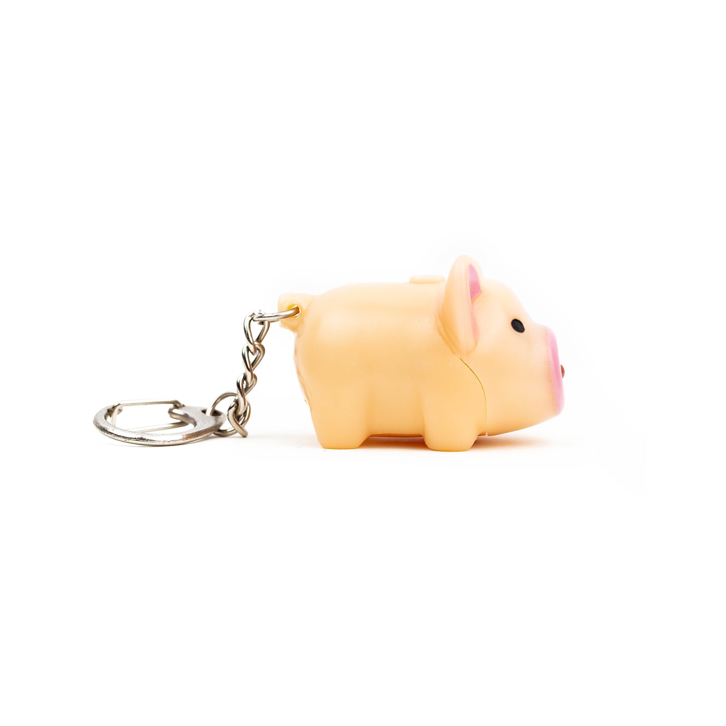 Piggy keychain side view