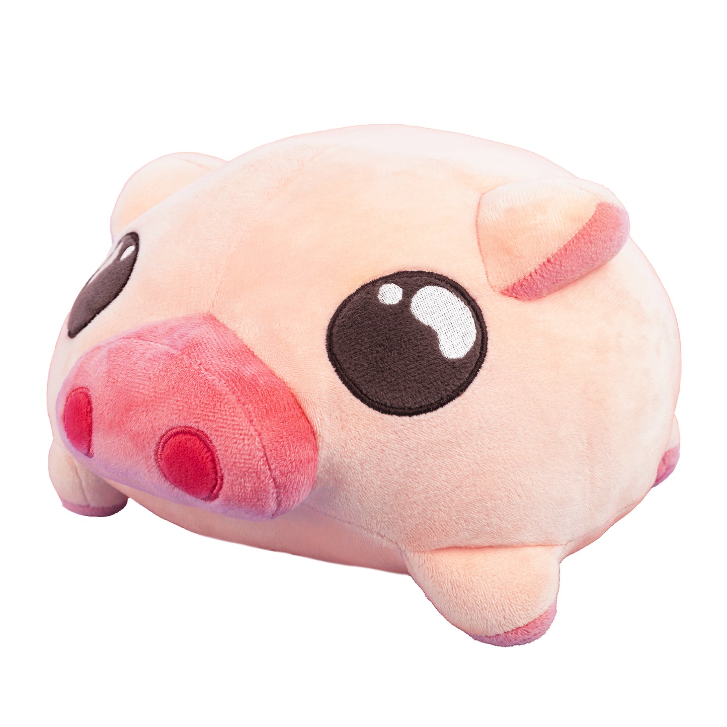 Kawaii plushie piggy stuffed animal front side view