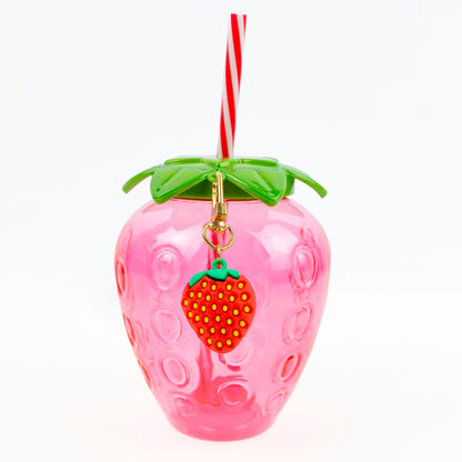 Strawberry cup front view