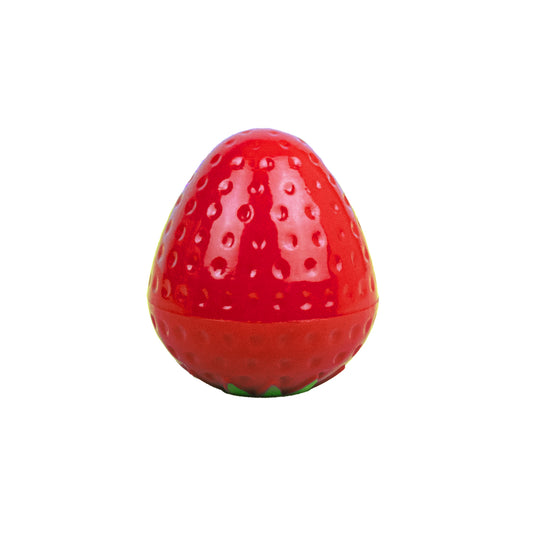 Strawberry lip balm front view