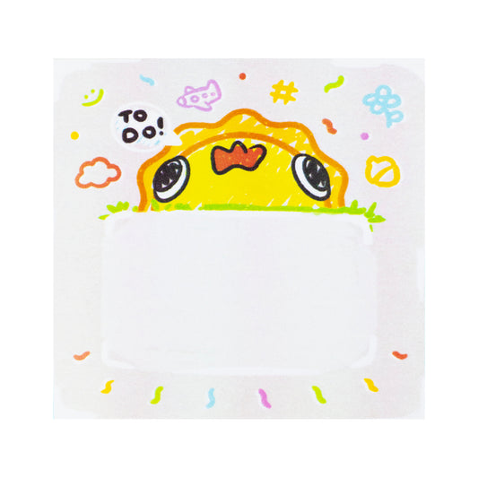 kawaii stationery with sunshine and rainbow